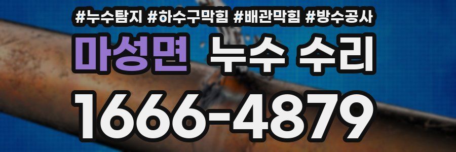마성면 누수 수리