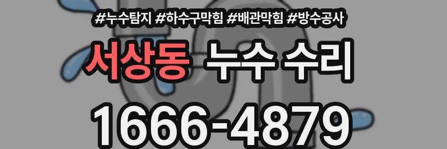 서상동 누수 수리
