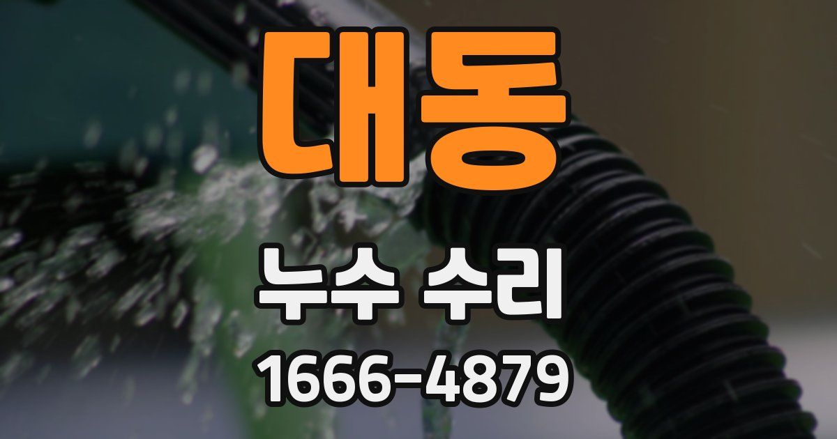 대동 누수 수리