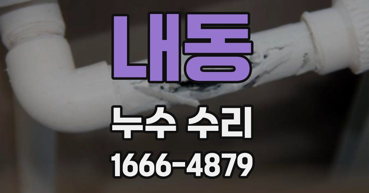 내동 누수 수리