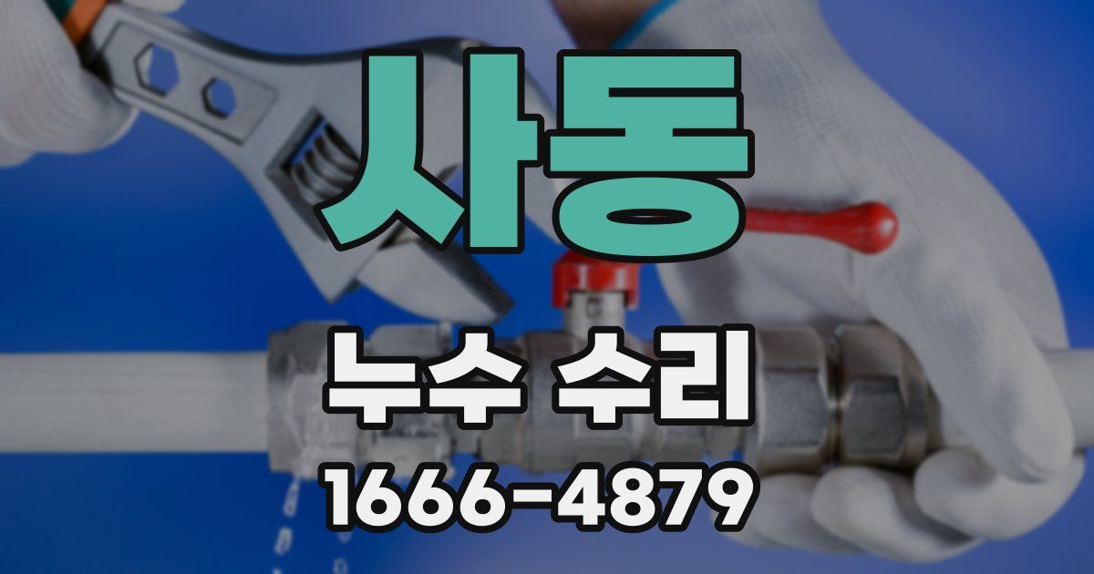 사동 누수 수리