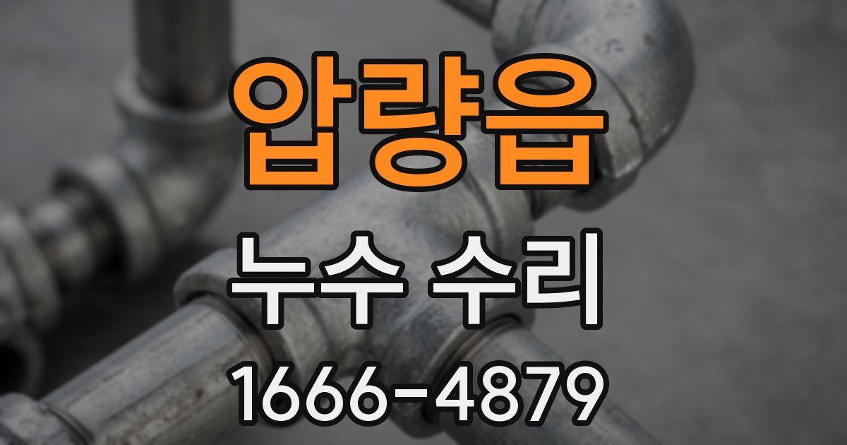 압량읍 누수 수리