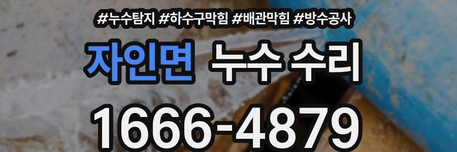 자인면 누수 수리