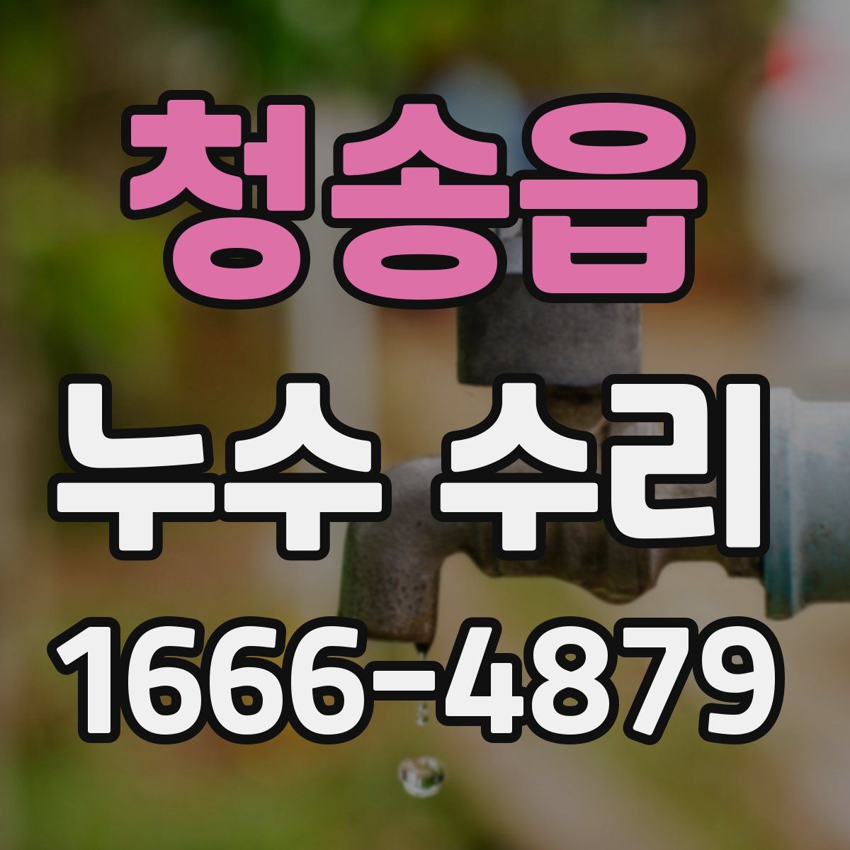 청송읍 누수 수리