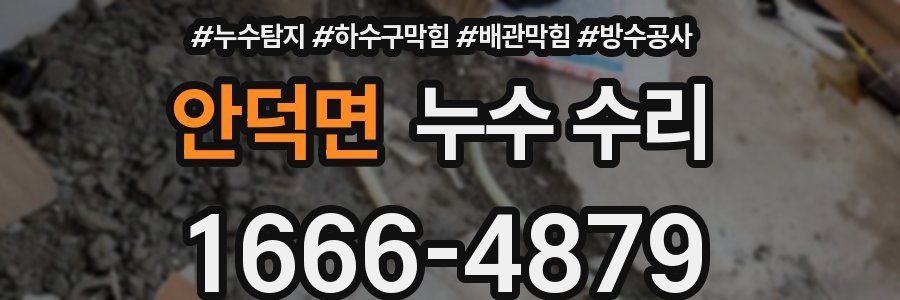 안덕면 누수 수리