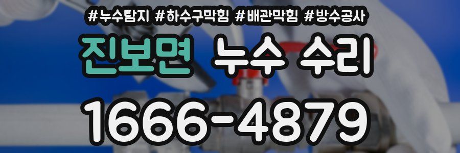 진보면 누수 수리
