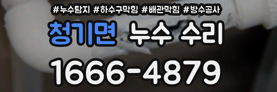 청기면 누수 수리