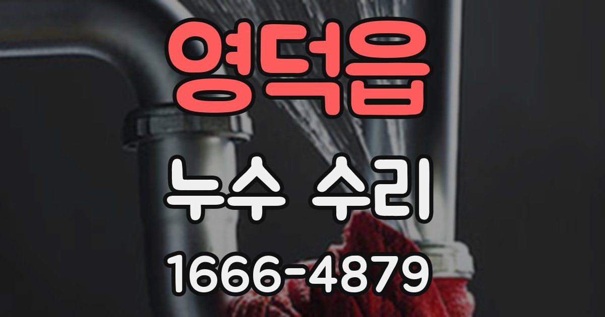 영덕읍 누수 수리