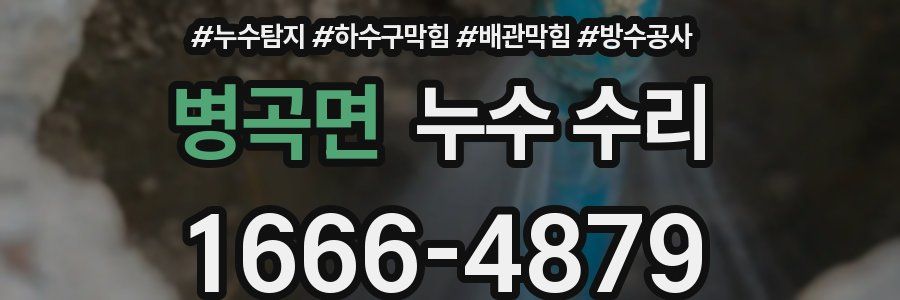 병곡면 누수 수리