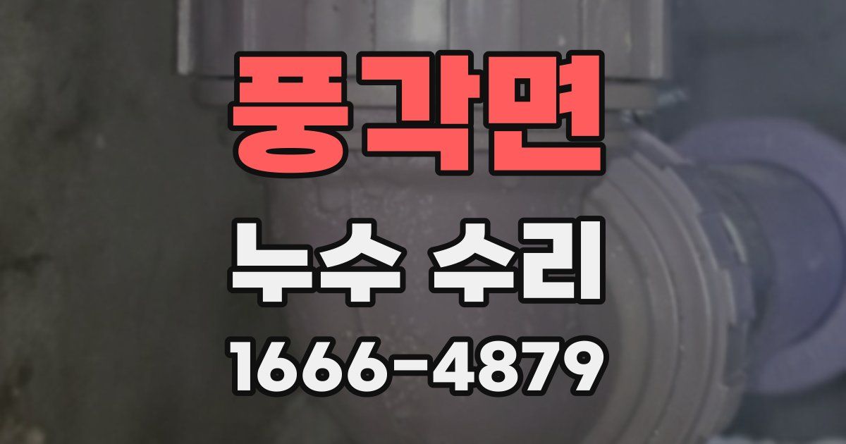 풍각면 누수 수리