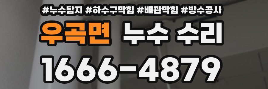 우곡면 누수 수리