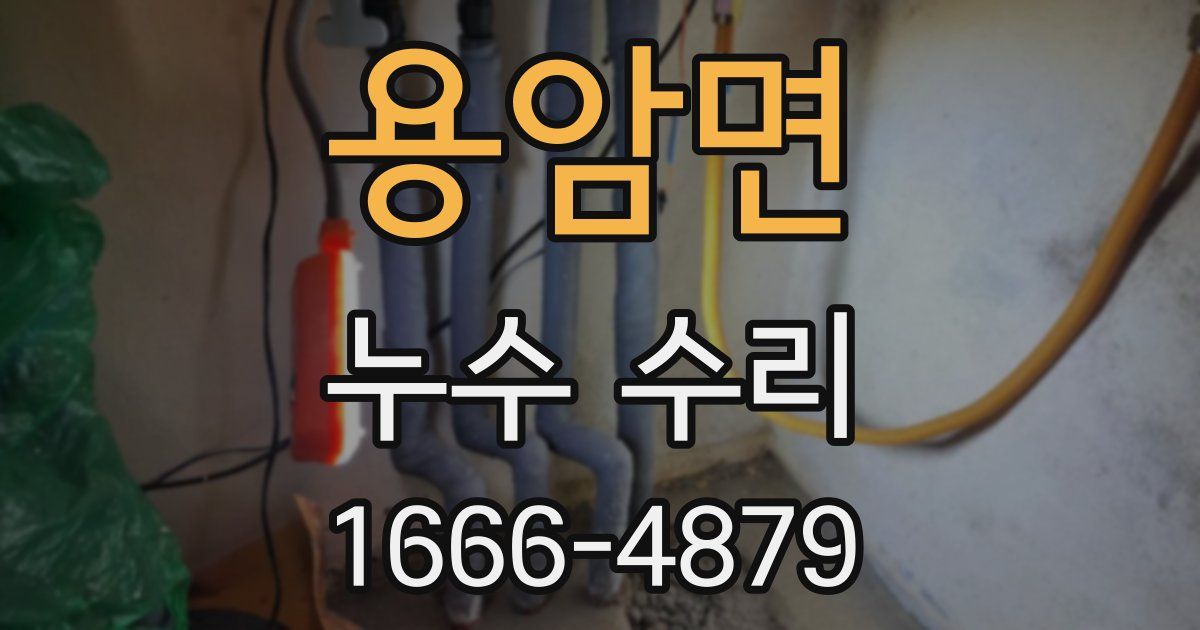 용암면 누수 수리