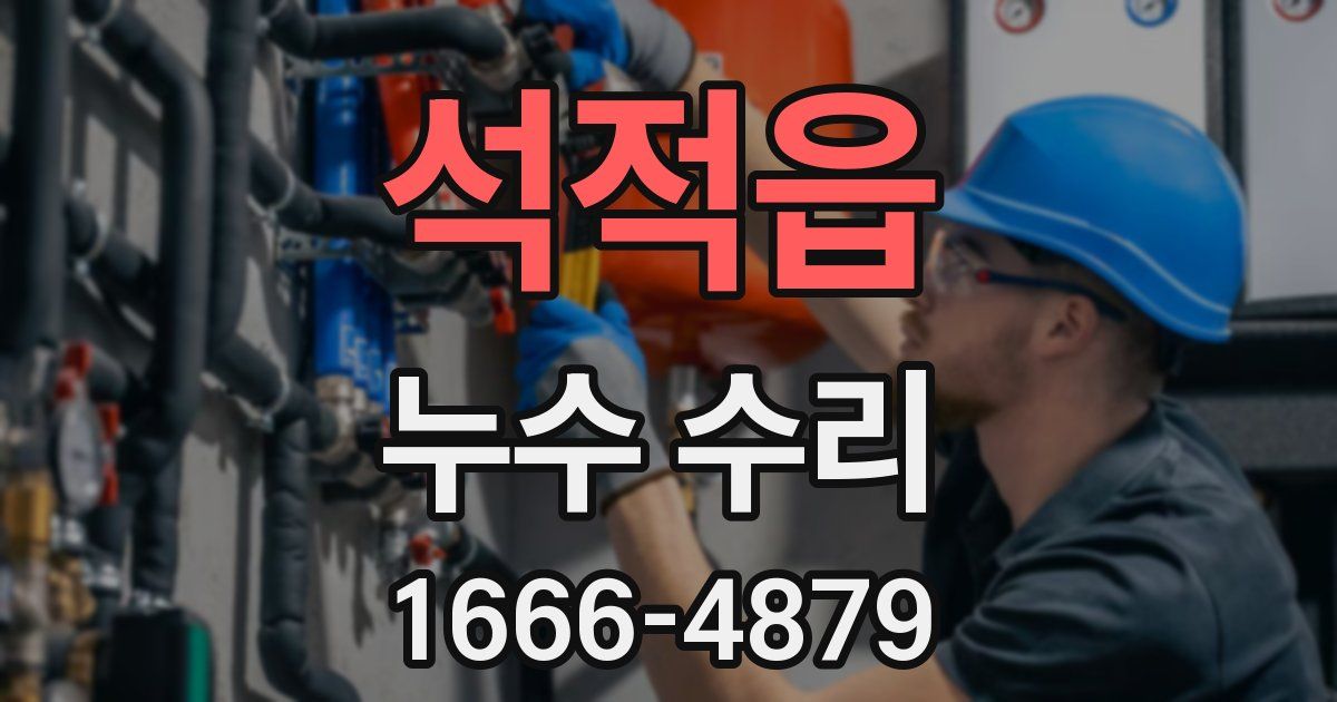 석적읍 누수 수리