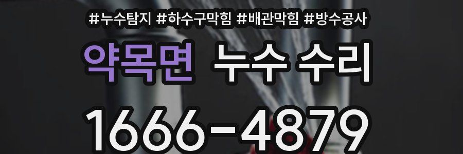 약목면 누수 수리
