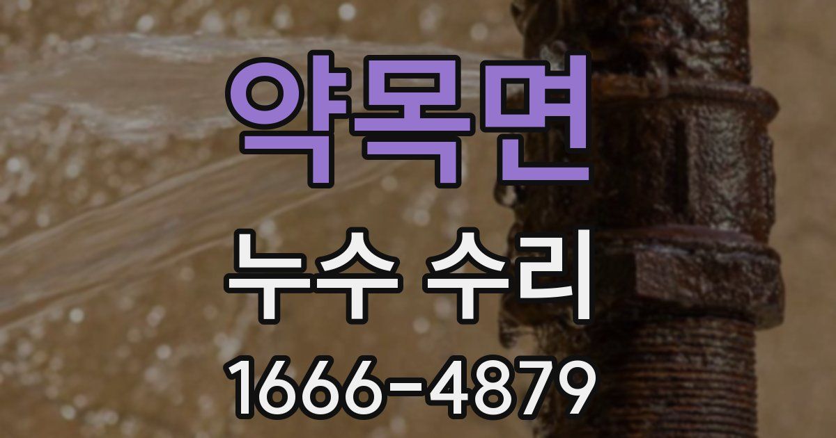 약목면 누수 수리