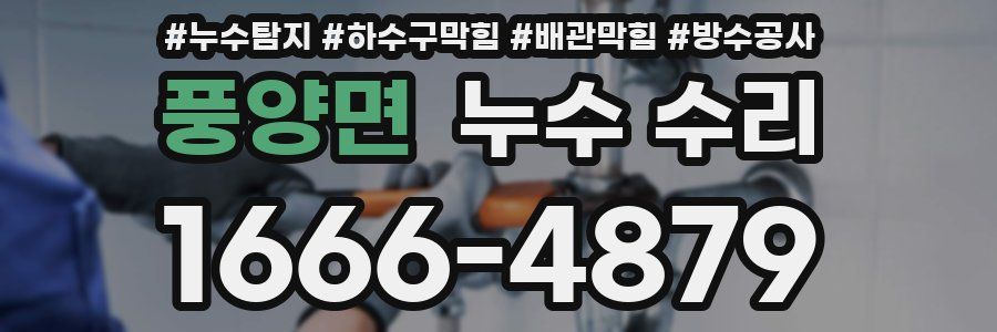 풍양면 누수 수리