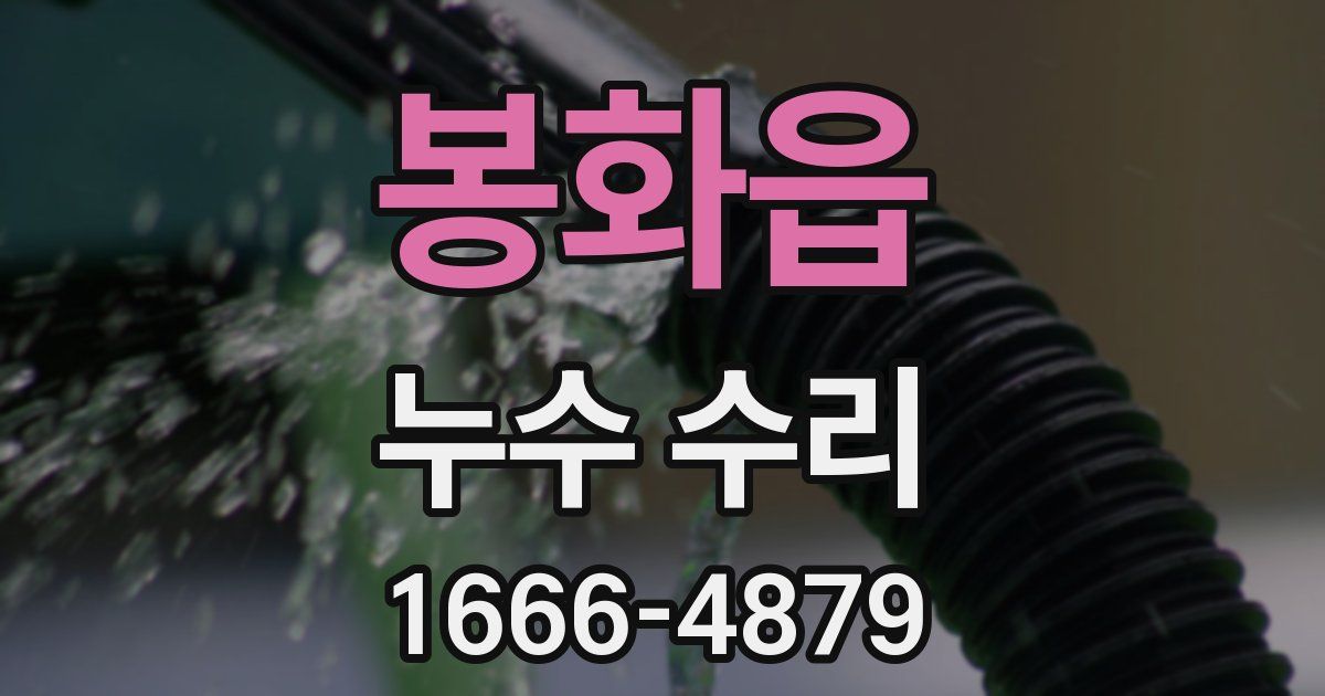 봉화읍 누수 수리