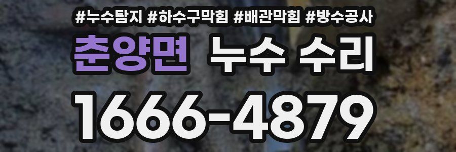 춘양면 누수 수리