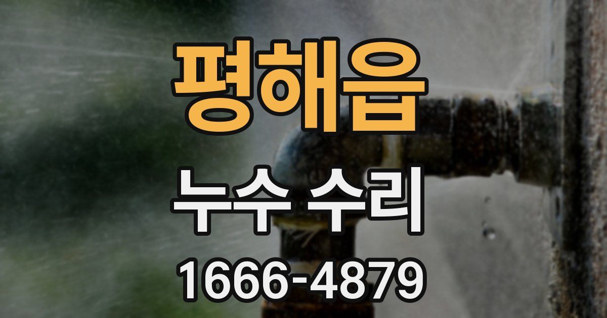 평해읍 누수 수리
