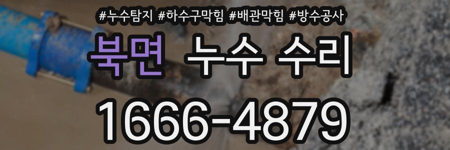 북면 누수 수리