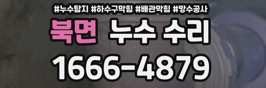 북면 누수 수리