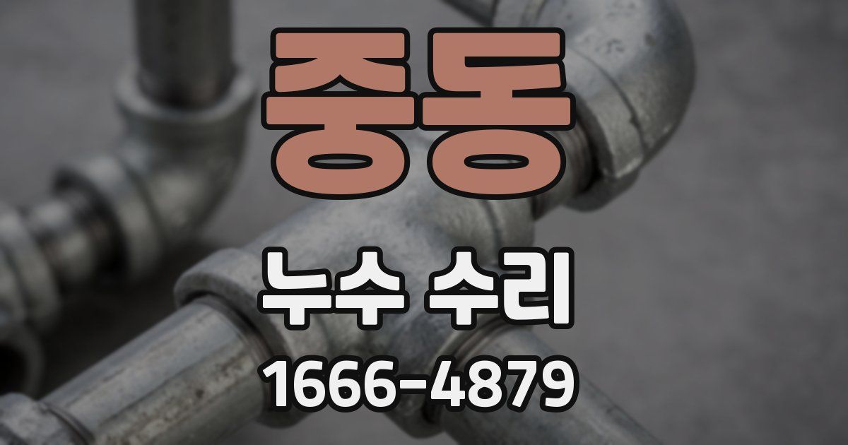 중동 누수 수리