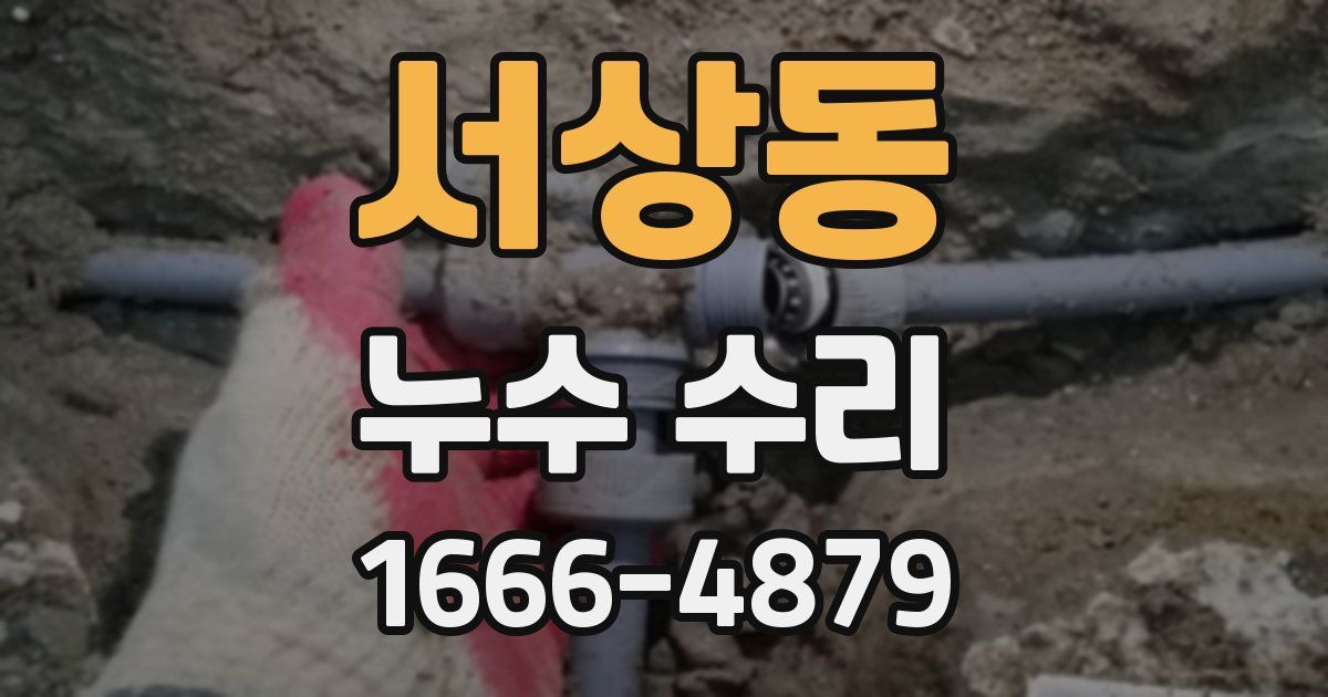 서상동 누수 수리