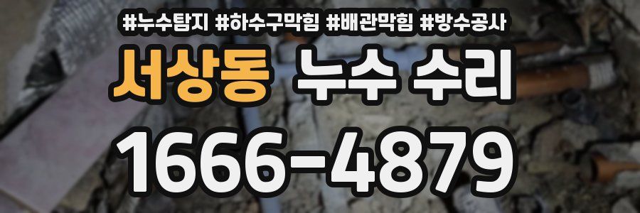 서상동 누수 수리