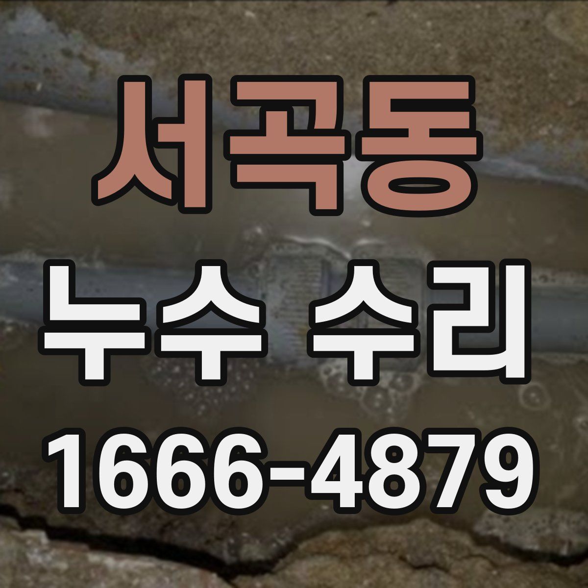 서곡동 누수 수리
