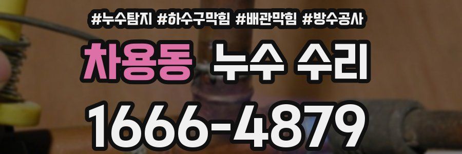 차용동 누수 수리