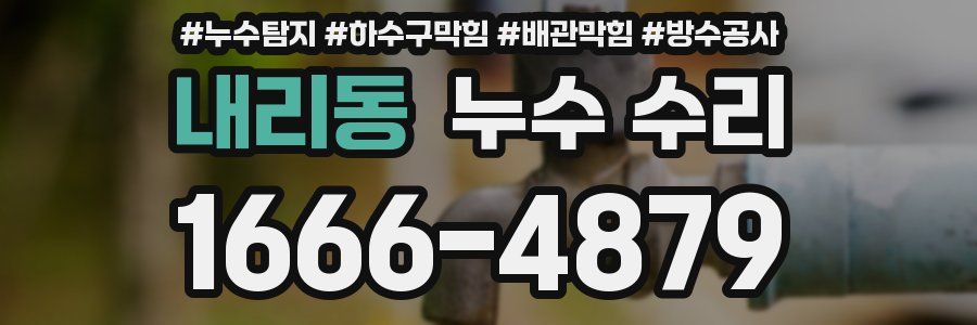 내리동 누수 수리