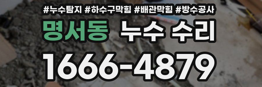 명서동 누수 수리