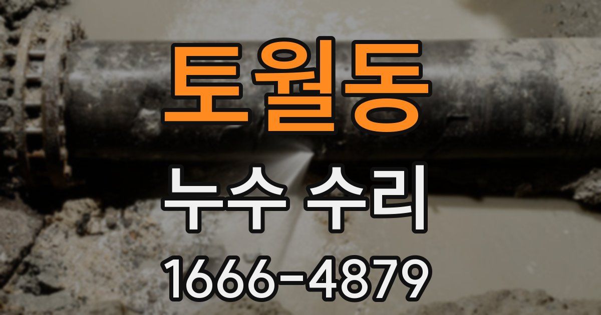 토월동 누수 수리