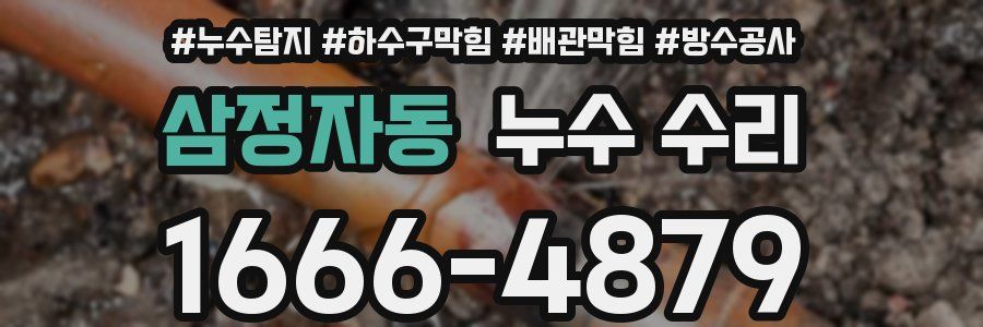 삼정자동 누수 수리