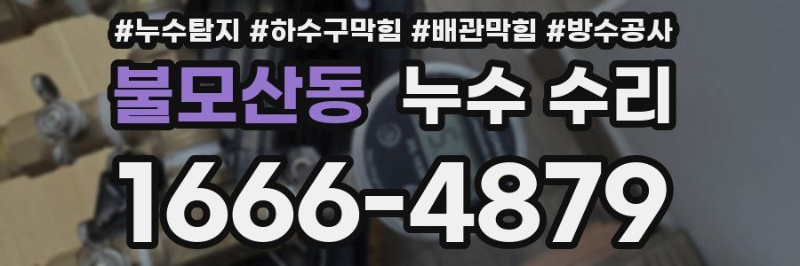 불모산동 누수 수리