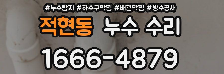적현동 누수 수리