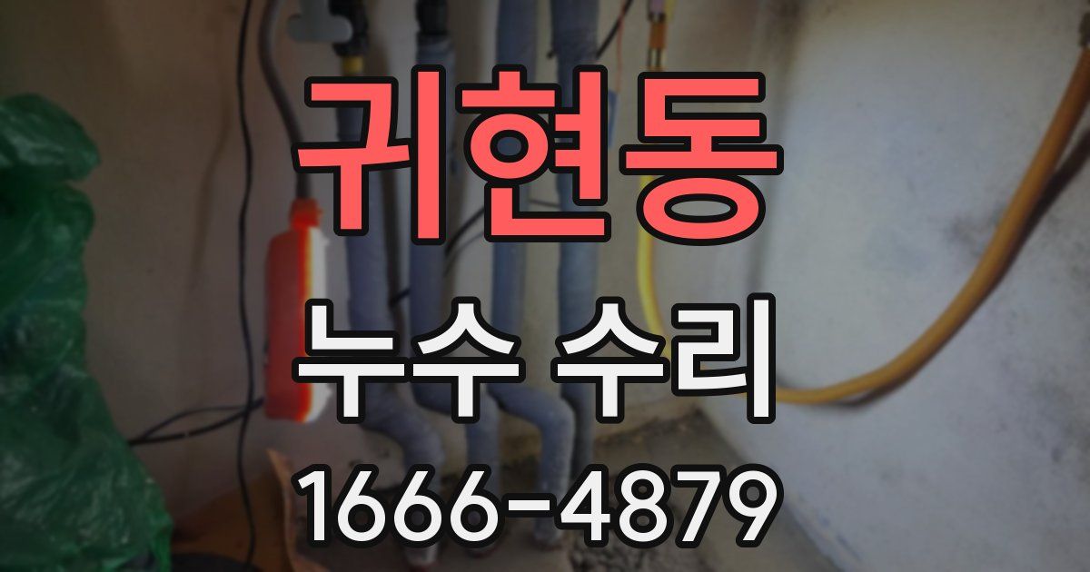 귀현동 누수 수리