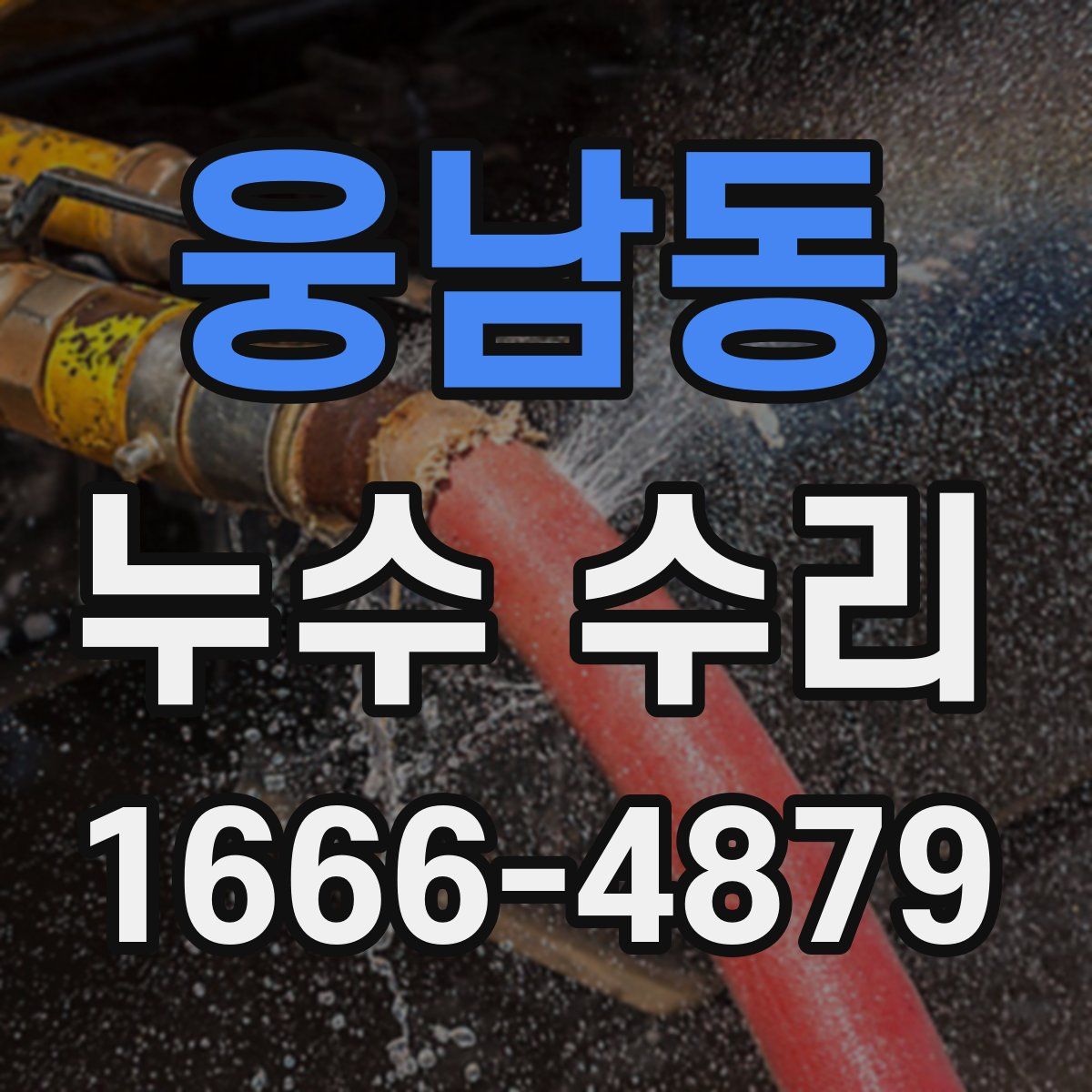 웅남동 누수 수리