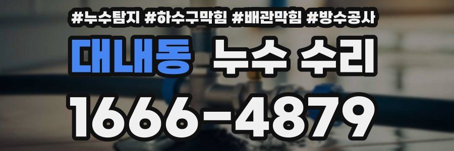 대내동 누수 수리