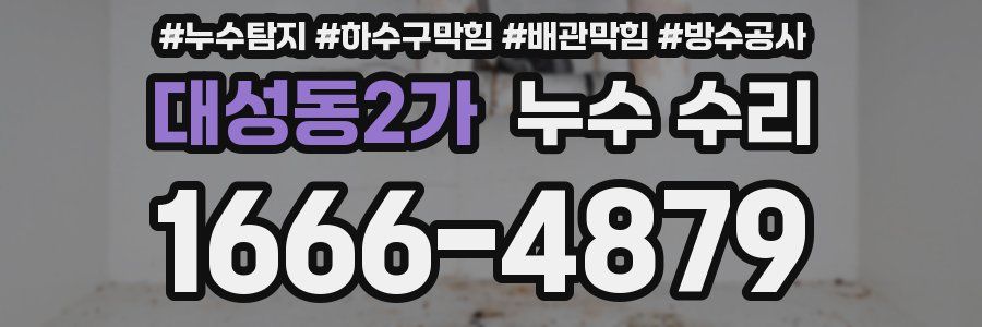 대성동2가 누수 수리
