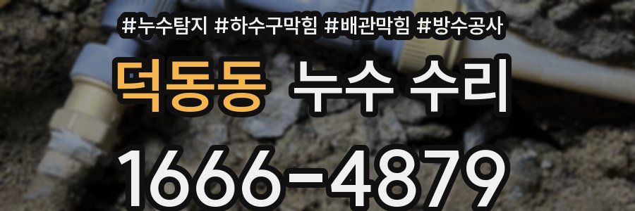 덕동동 누수 수리
