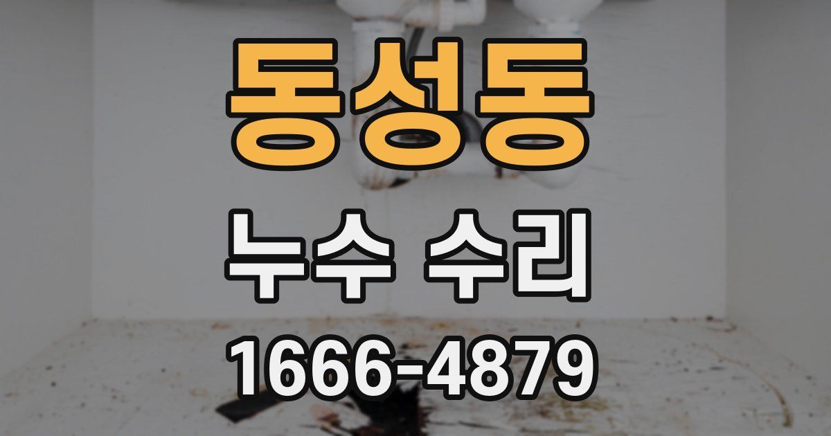 동성동 누수 수리