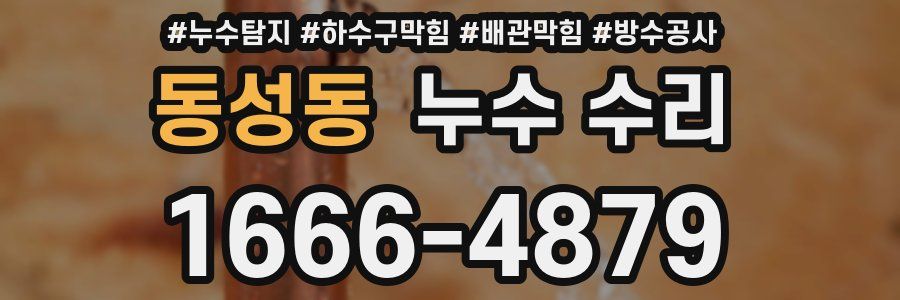 동성동 누수 수리