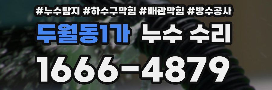 두월동1가 누수 수리