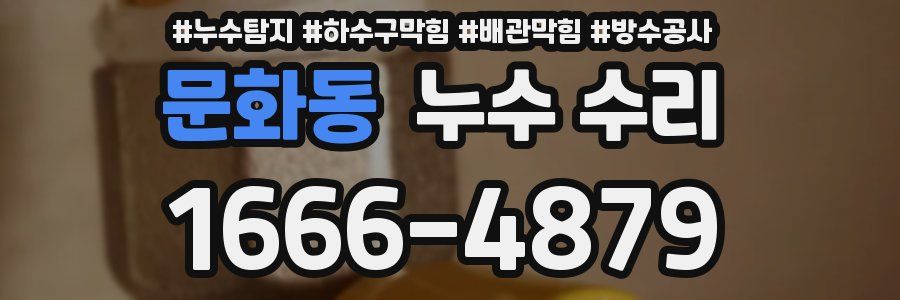 문화동 누수 수리