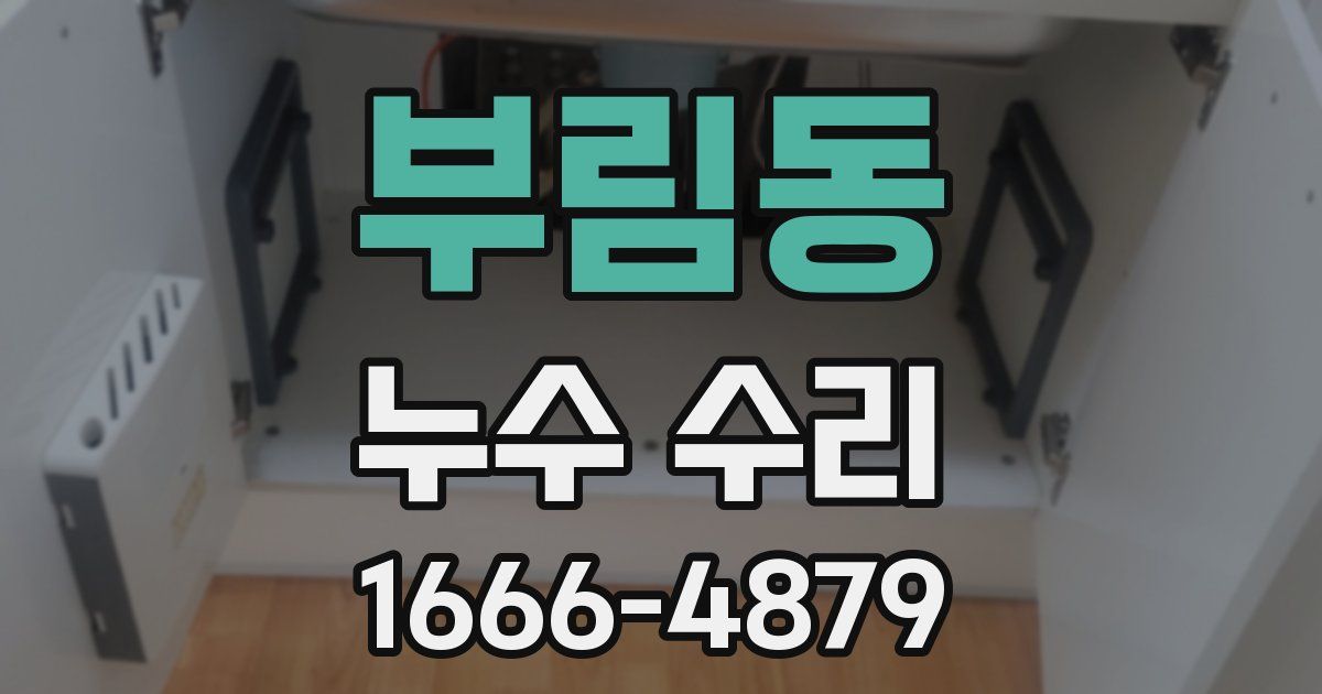 부림동 누수 수리