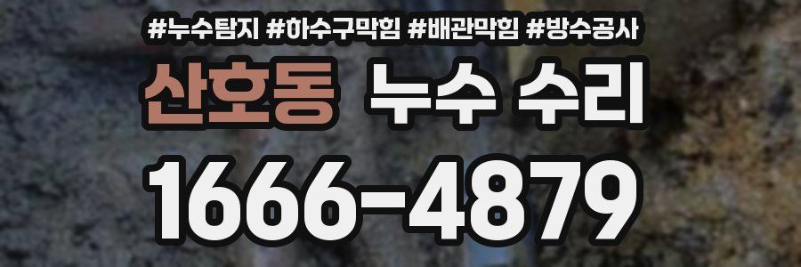 산호동 누수 수리