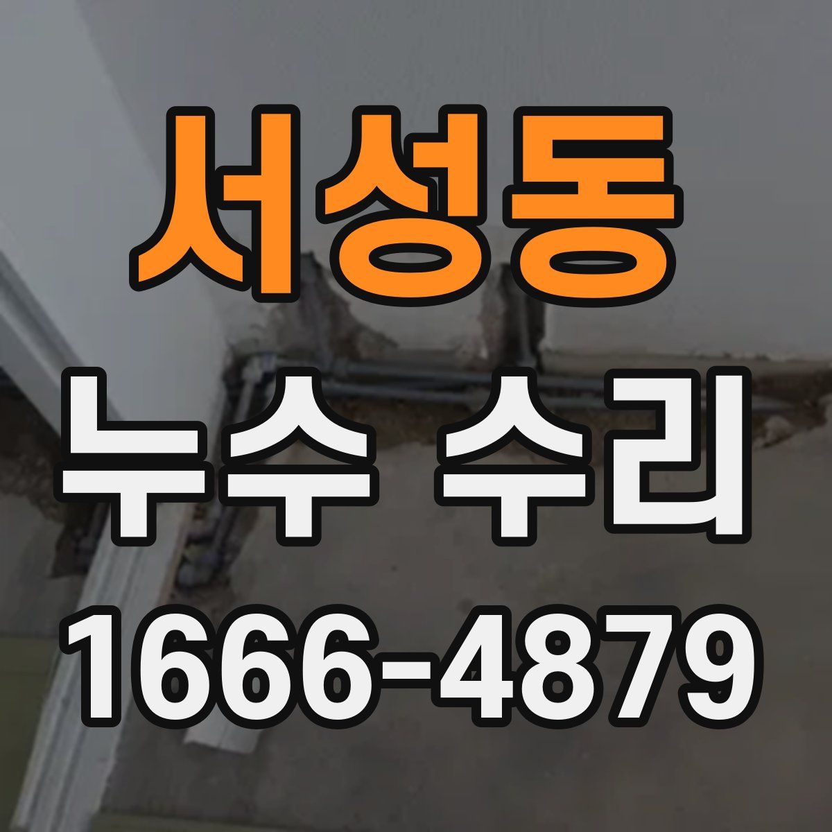 서성동 누수 수리