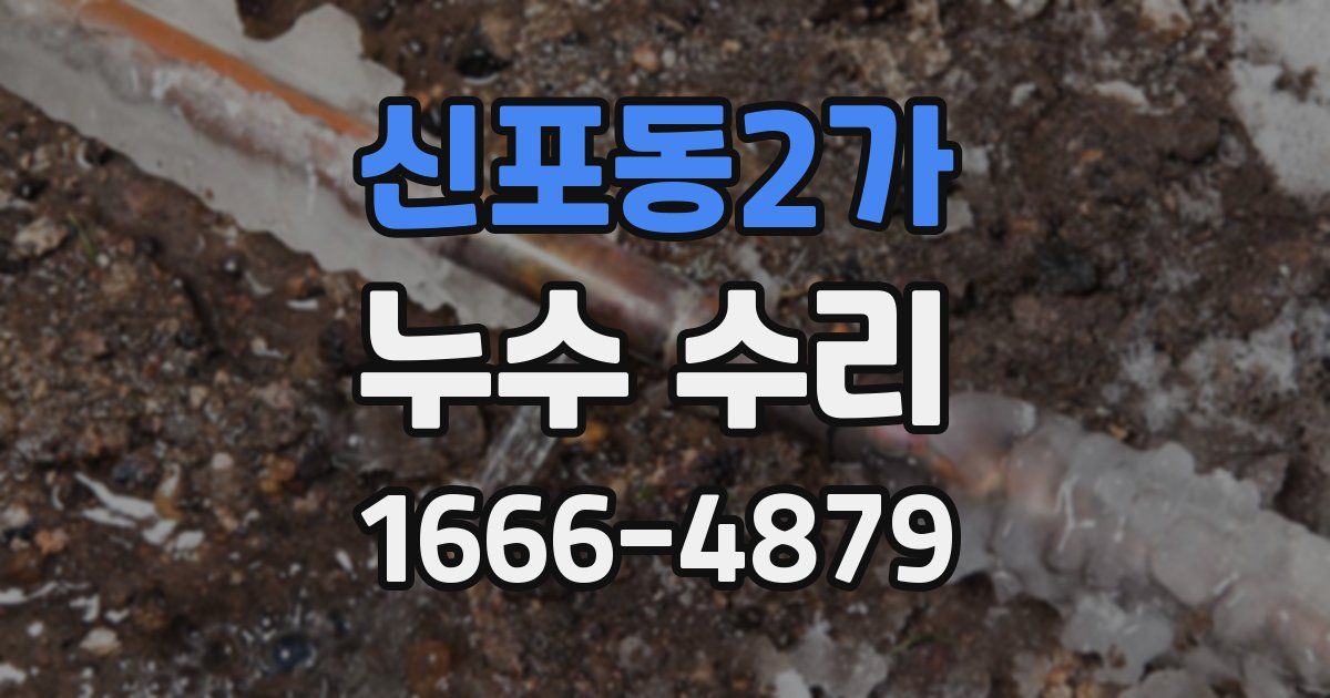 신포동2가 누수 수리