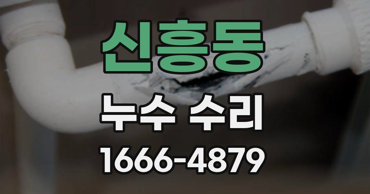 신흥동 누수 수리
